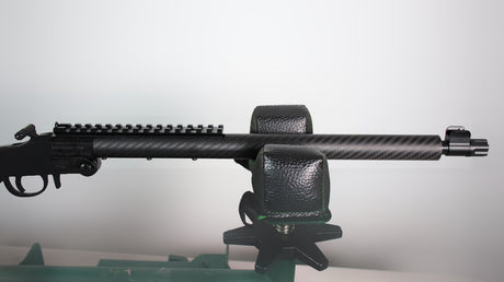 Little Badger iron sights with 6 inches Picatinny rail, hammer extension and carbon fiber handguard combo