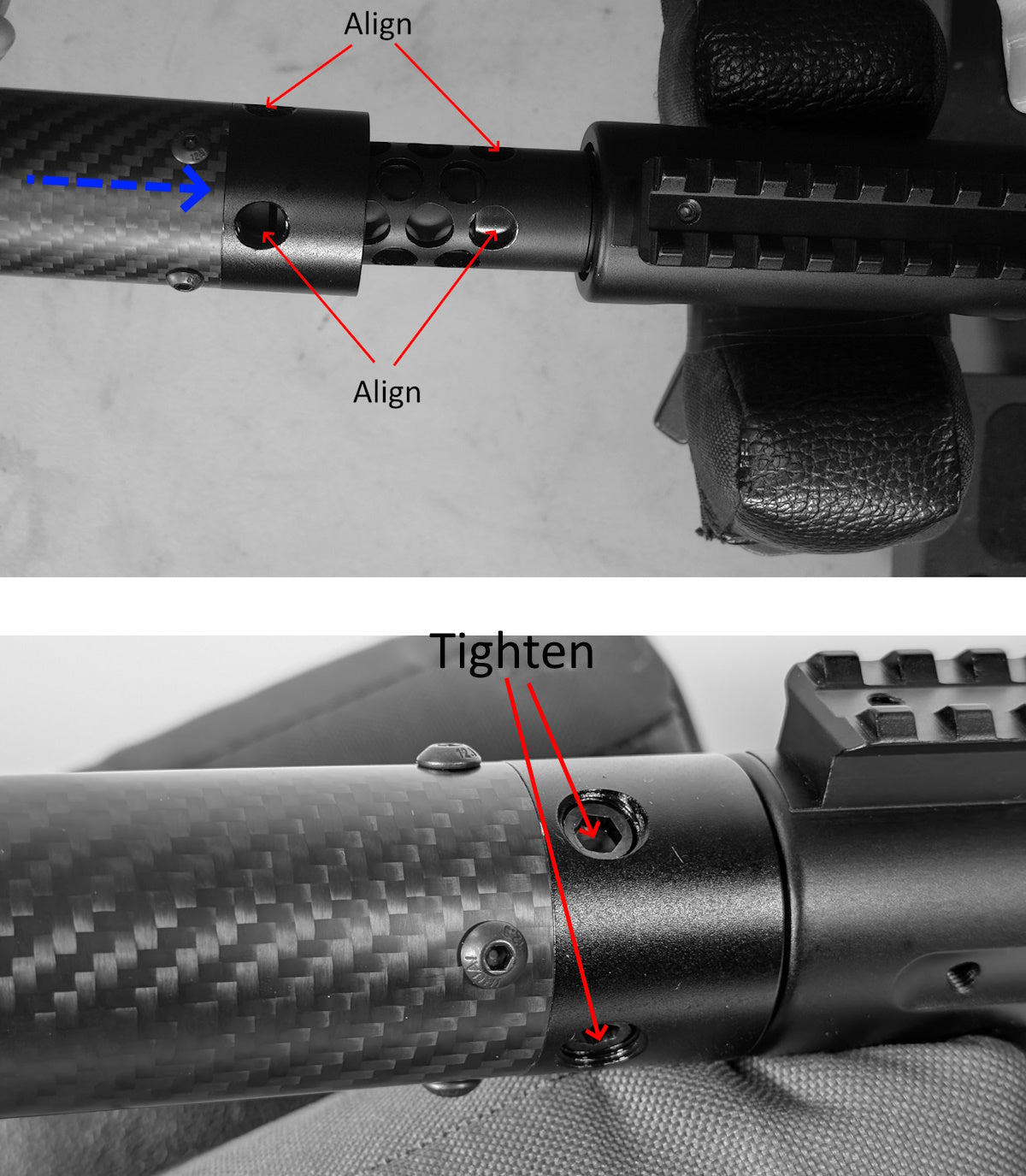TNW ASR Aero Survival Rifle Carbon Fiber handguard 10-inch