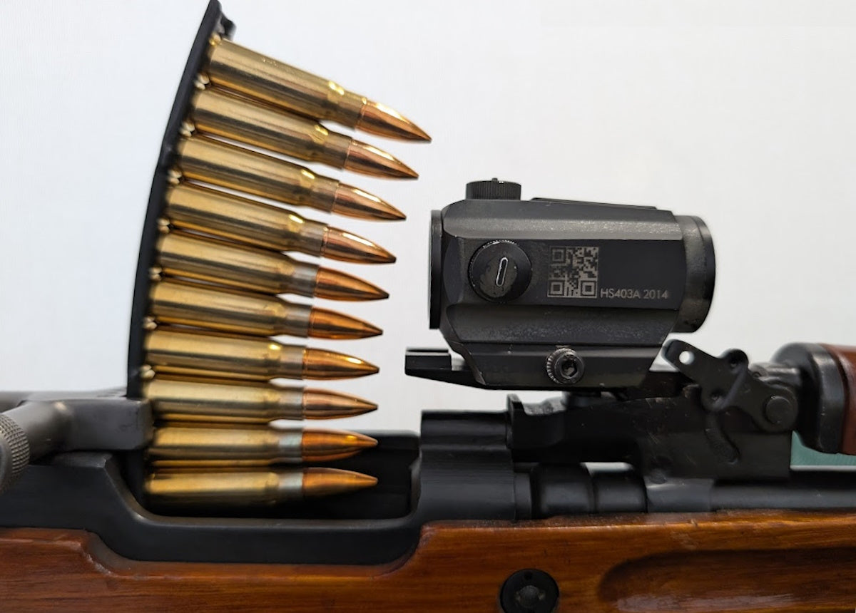 SKS low-profile NDT red dot mount Gen 3 with back-up iron sight