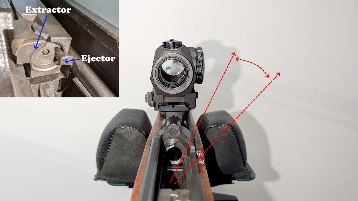 SKS low-profile NDT red dot mount Gen 3 with back-up iron sight