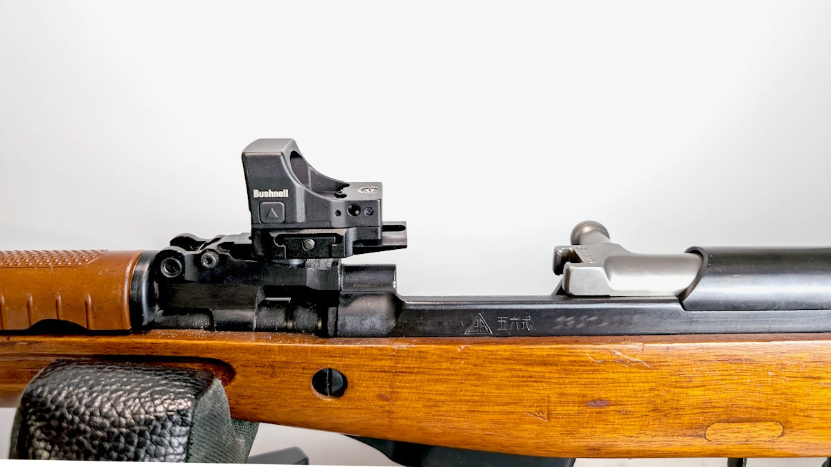 SKS low-profile NDT red dot mount Gen 3 with back-up iron sight