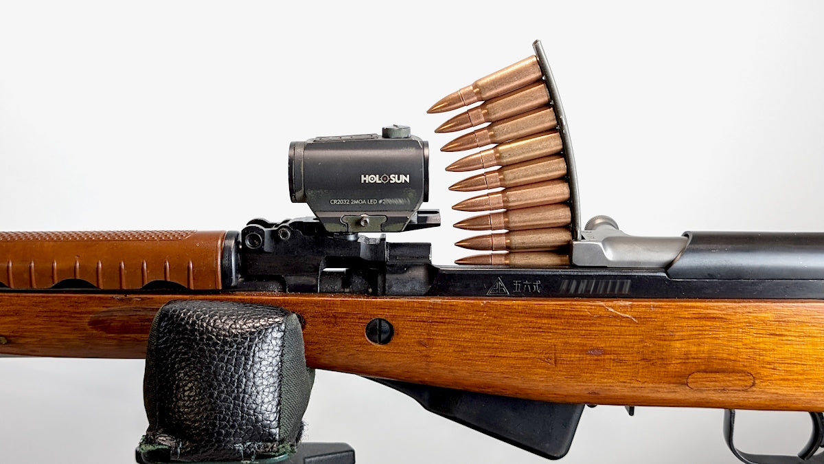 SKS low-profile NDT red dot mount Gen 3 with back-up iron sight