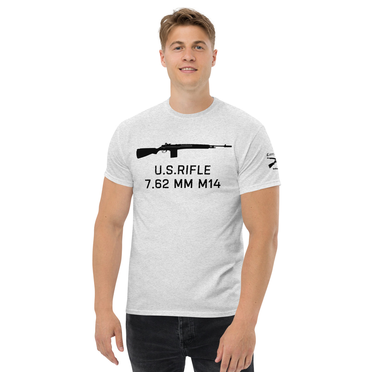 U.S. Rifle 7.62 MM M14 cotton T-shirt - dark font