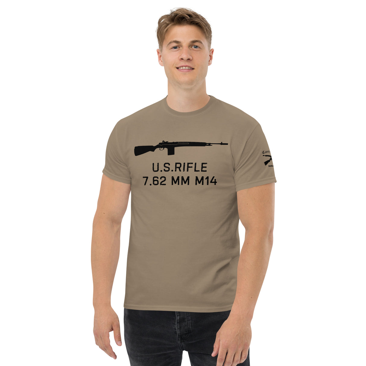U.S. Rifle 7.62 MM M14 cotton T-shirt - dark font