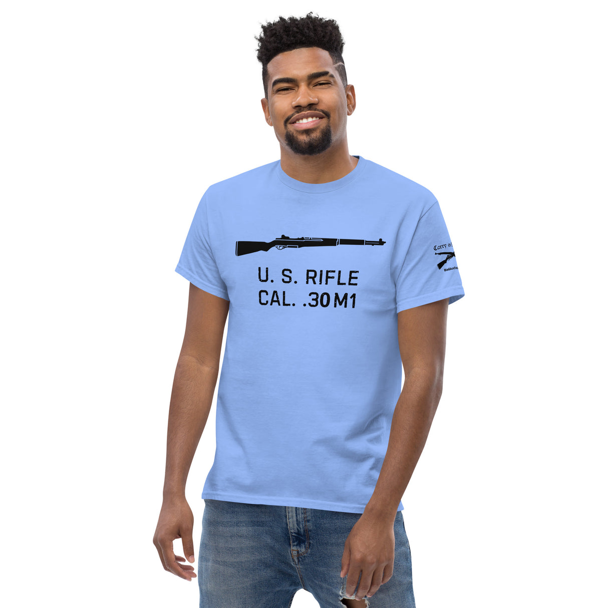 U.S. Rifle cal .30 M1 Garand cotton T-shirt - dark font