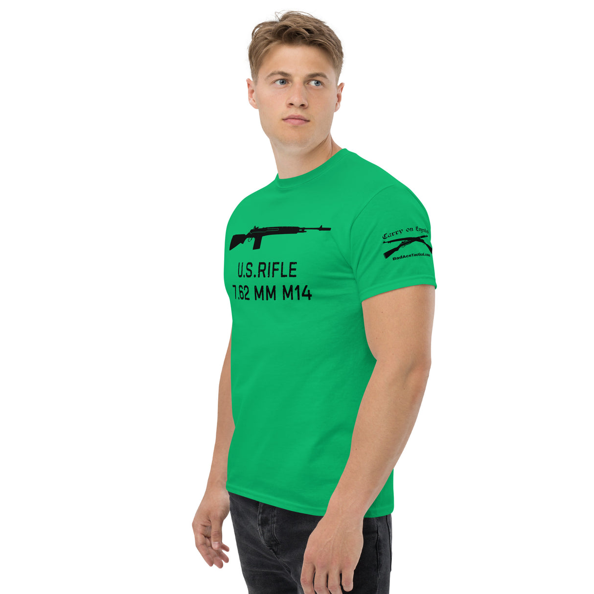 U.S. Rifle 7.62 MM M14 cotton T-shirt - dark font