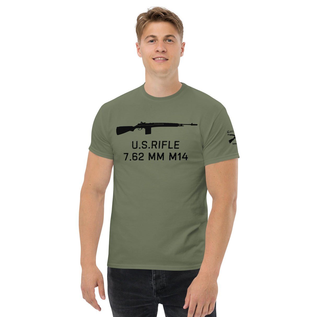 U.S. Rifle 7.62 MM M14 cotton T-shirt - dark font