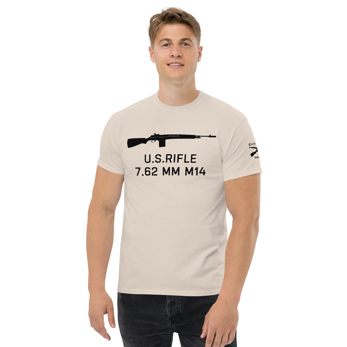 U.S. Rifle 7.62 MM M14 cotton T-shirt - dark font