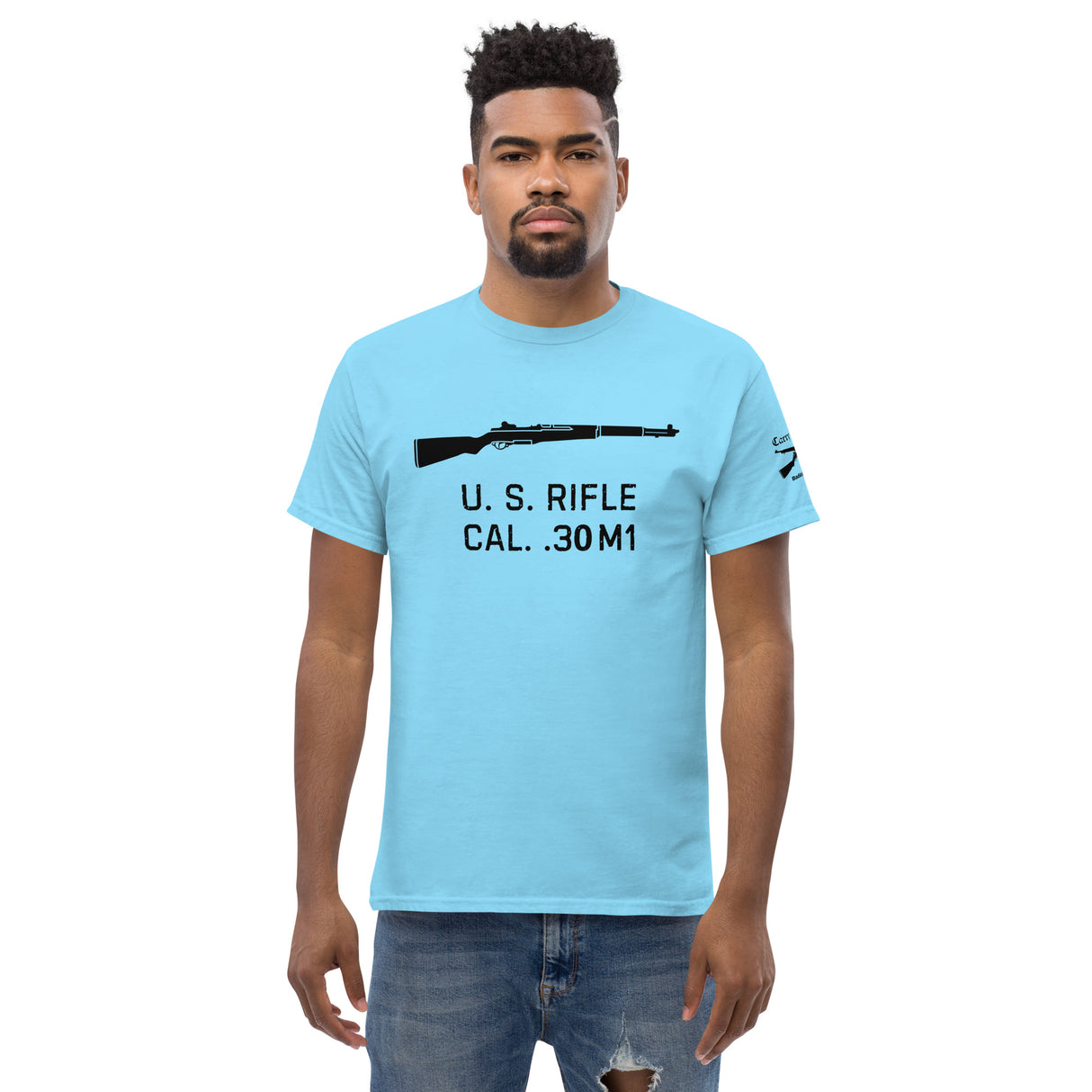 U.S. Rifle cal .30 M1 Garand cotton T-shirt - dark font