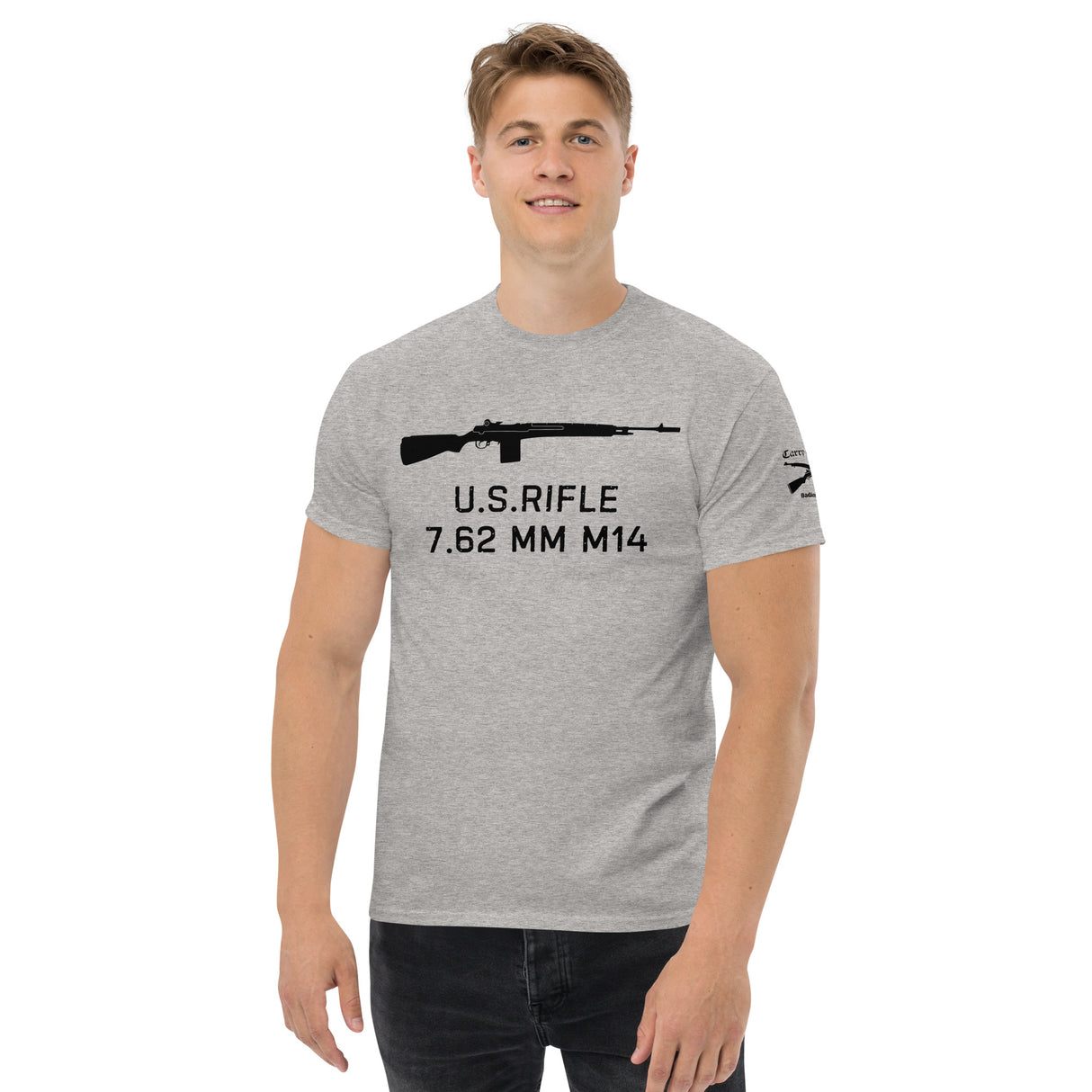 U.S. Rifle 7.62 MM M14 cotton T-shirt - dark font