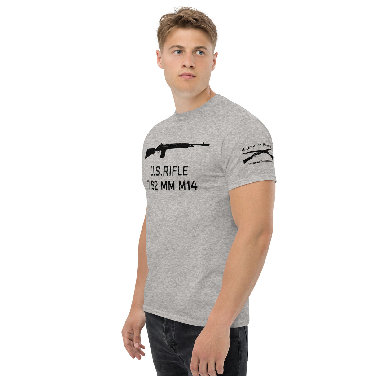 U.S. Rifle 7.62 MM M14 cotton T-shirt - dark font