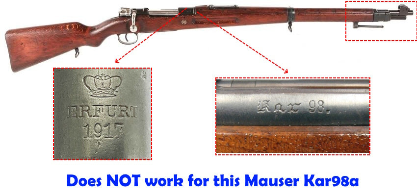 Mauser K98K Ultra low-profile NDT Scout Mount for Long Eye Relief Scopes Gen 3