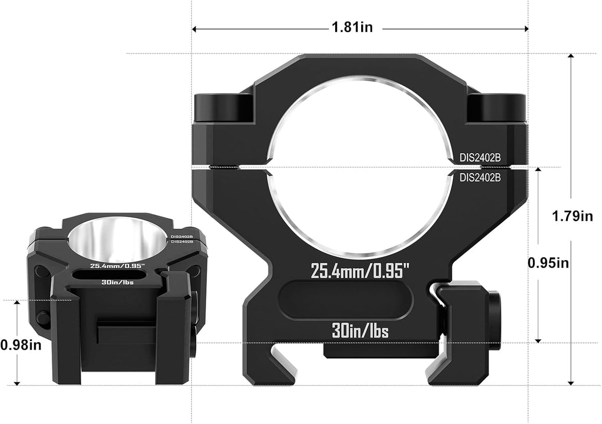 Wide Scope Ring Rifle Scopes & Rings – BadAce Tactical
