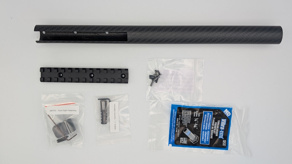 Little Badger 5 inches Picatinny rail, carbon fiber handguard