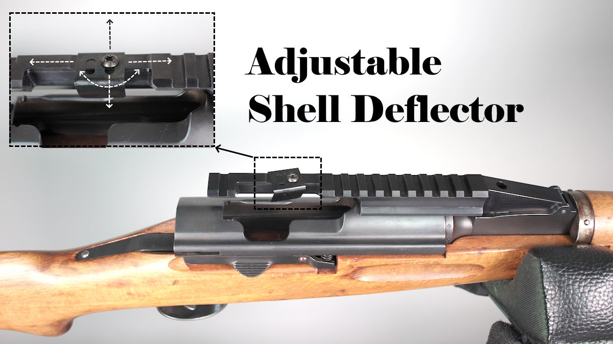 Swiss K31 NDT (No Drill-Tap) Scope Mount Picatinny Rail with adjustable shell deflector