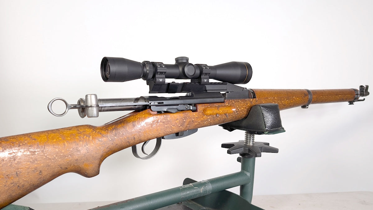 Swiss K31 NDT (No Drill-Tap) Scope Mount Picatinny Rail with adjustable shell deflector