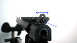 Little Badger iron sights with 6 inches Picatinny rail and carbon fiber handguard combo