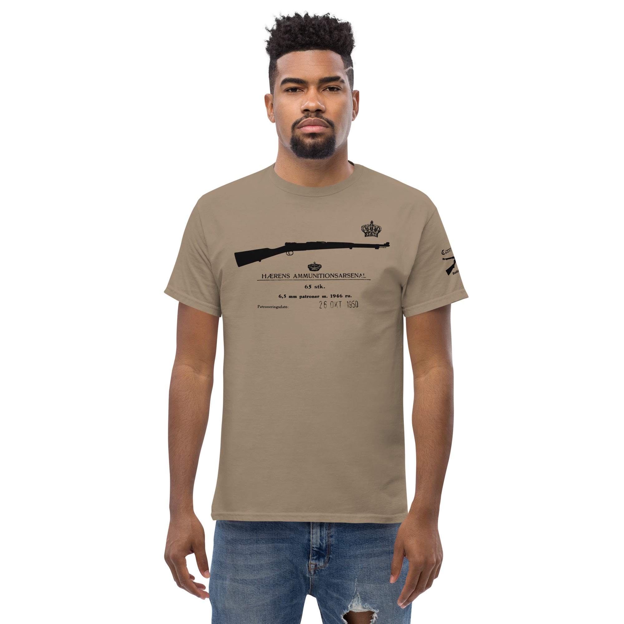 Swedish Mauser rifle cotton T-shirt - dark font – BadAce Tactical