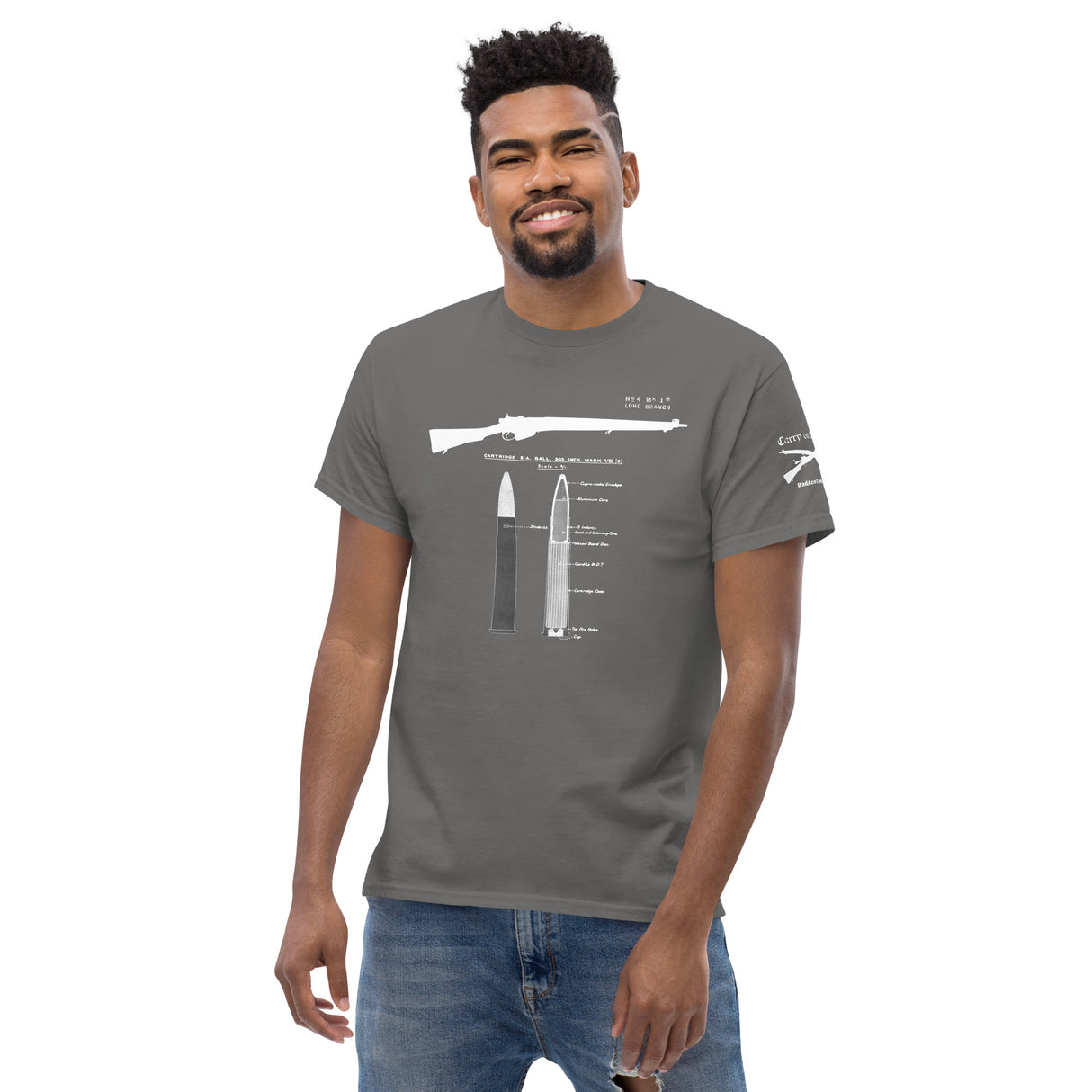 Lee-Enfield No4 Cotton T-Shirt - light font