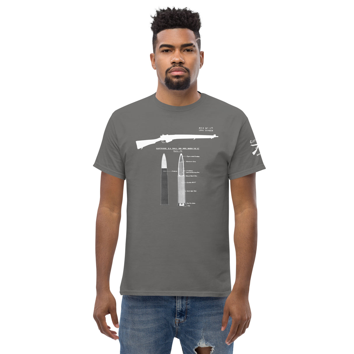 Lee-Enfield No4 Cotton T-Shirt - light font