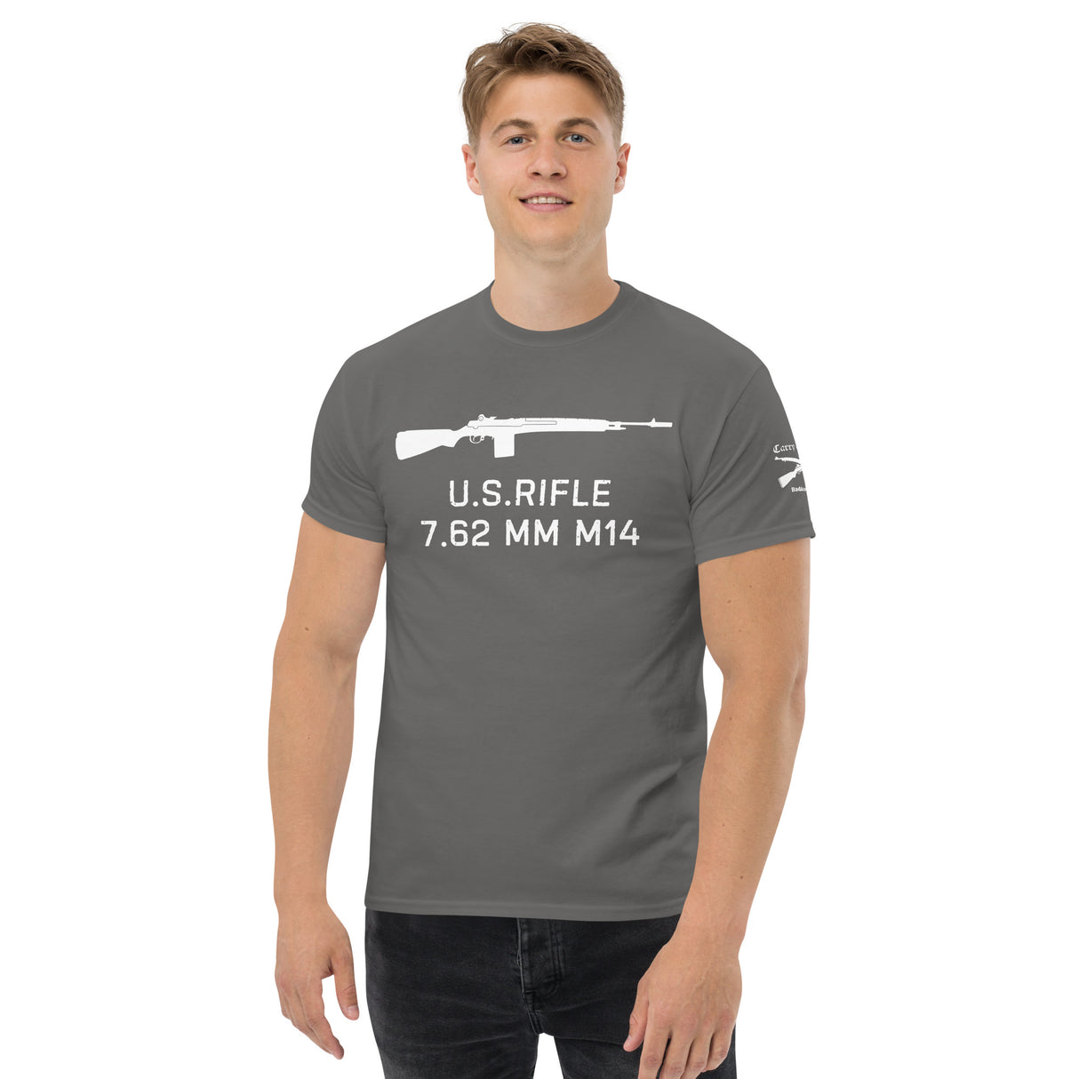 U.S. Rifle 7.62 MM M14 cotton T-shirt - light font