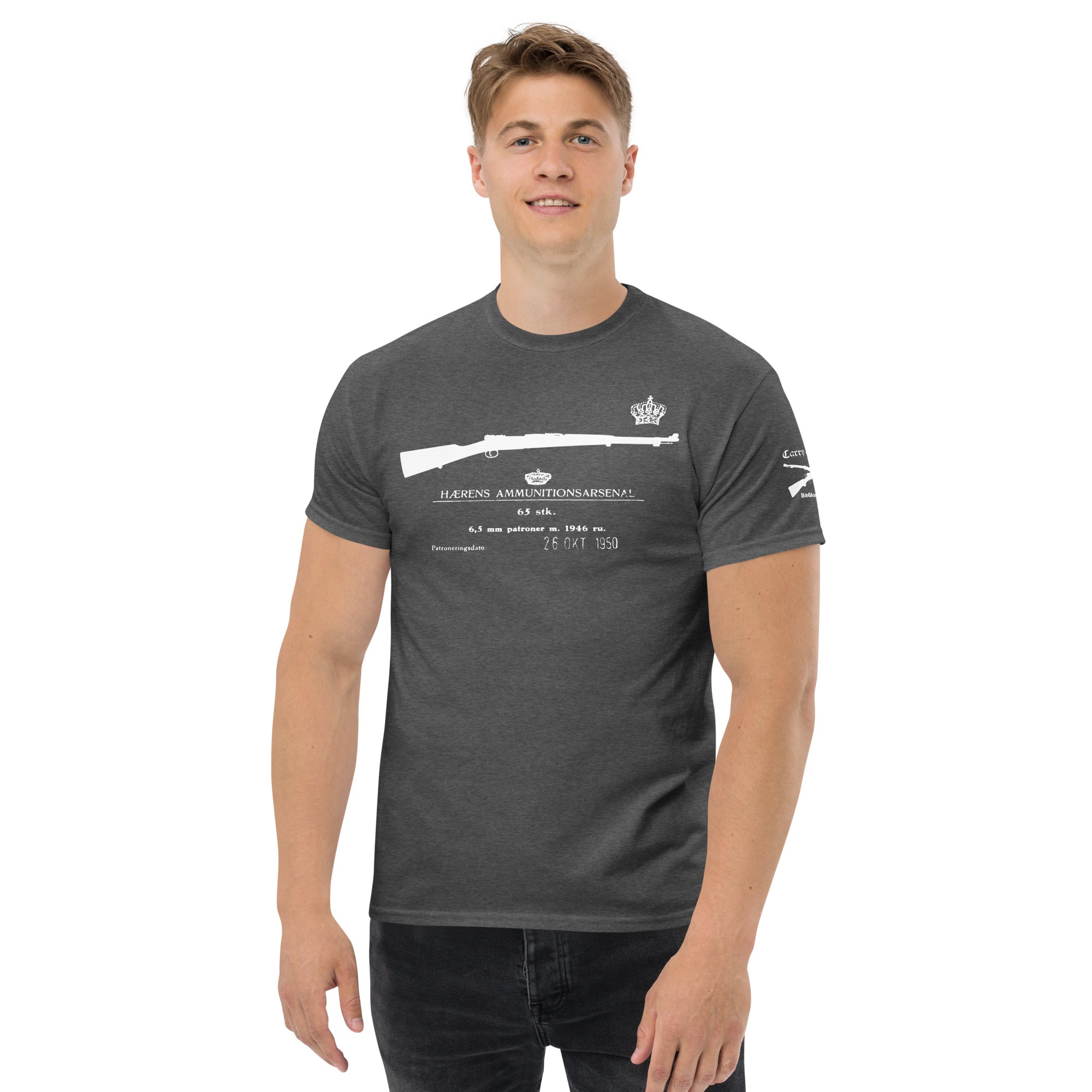 Swedish Mauser rifle cotton T-shirt - light font – BadAce Tactical