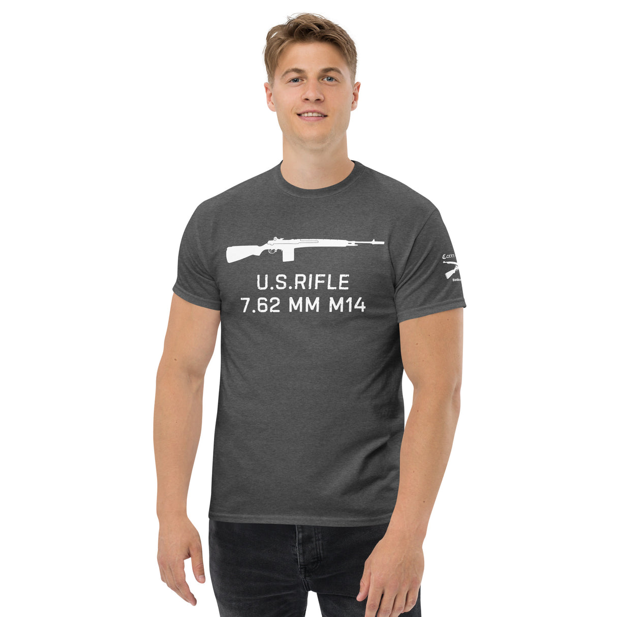 U.S. Rifle 7.62 MM M14 cotton T-shirt - light font
