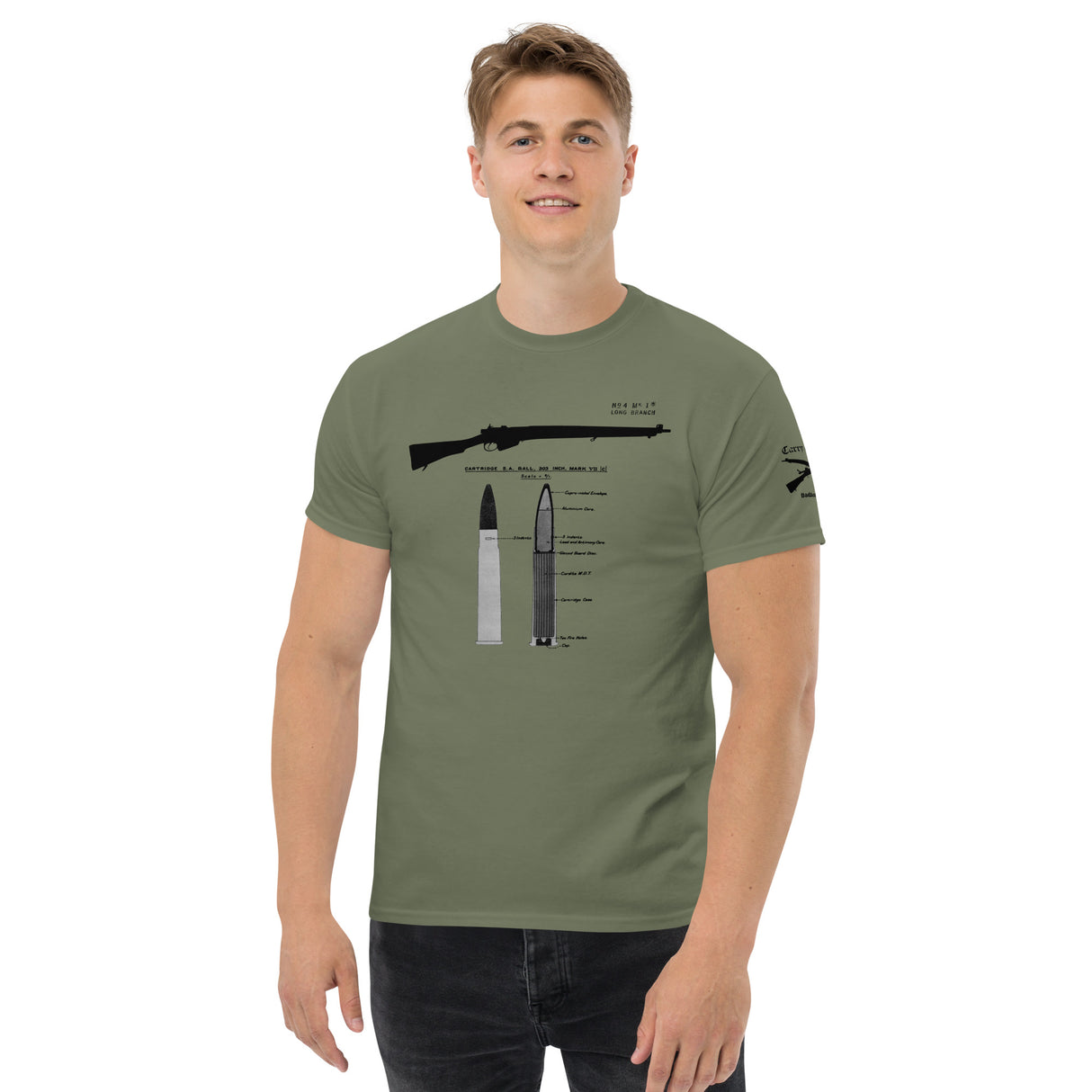 Lee-Enfield No4 Cotton T-Shirt - dark font