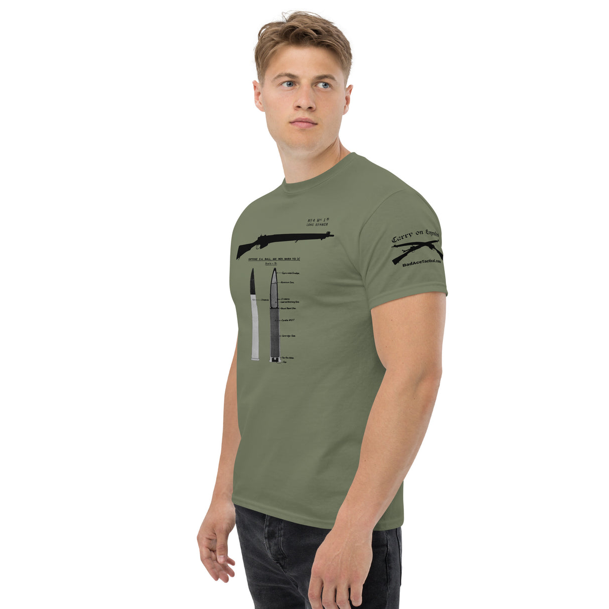 Lee-Enfield No4 Cotton T-Shirt - dark font