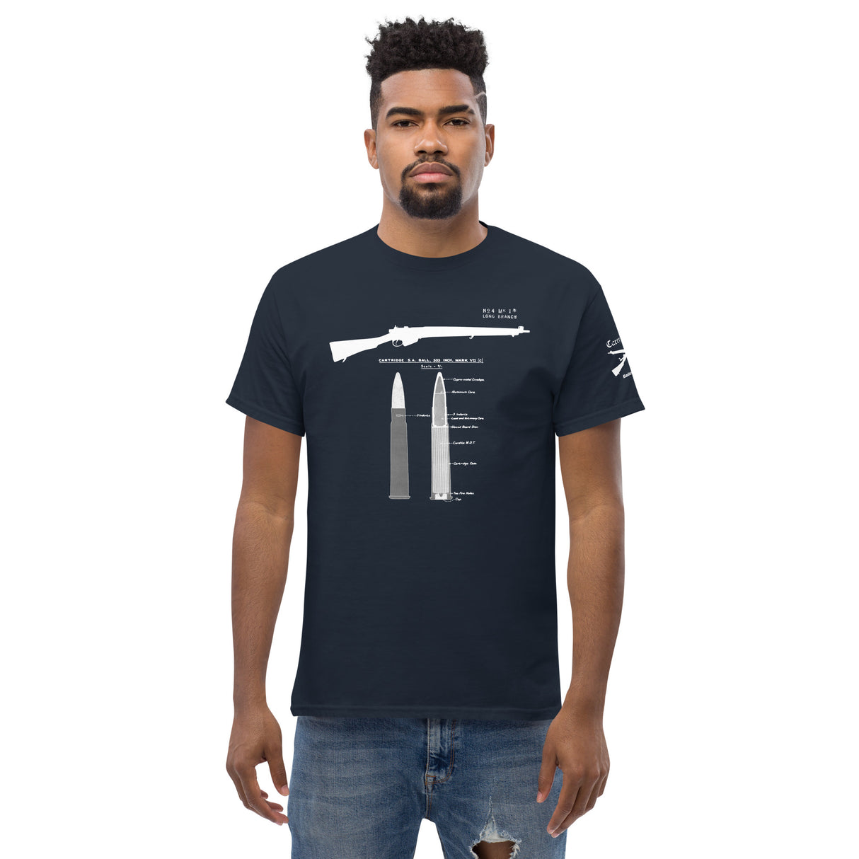 Lee-Enfield No4 Cotton T-Shirt - light font