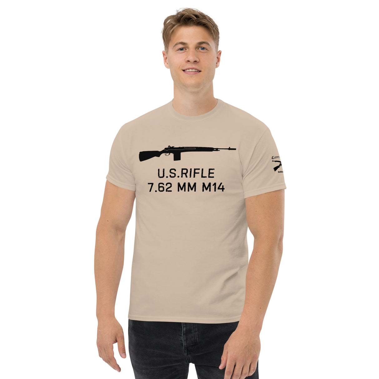 U.S. Rifle 7.62 MM M14 cotton T-shirt - dark font