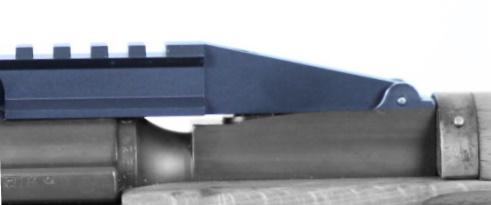 Swiss K31 NDT (No Drill-Tap) Scope Mount Picatinny Rail with adjustable shell deflector