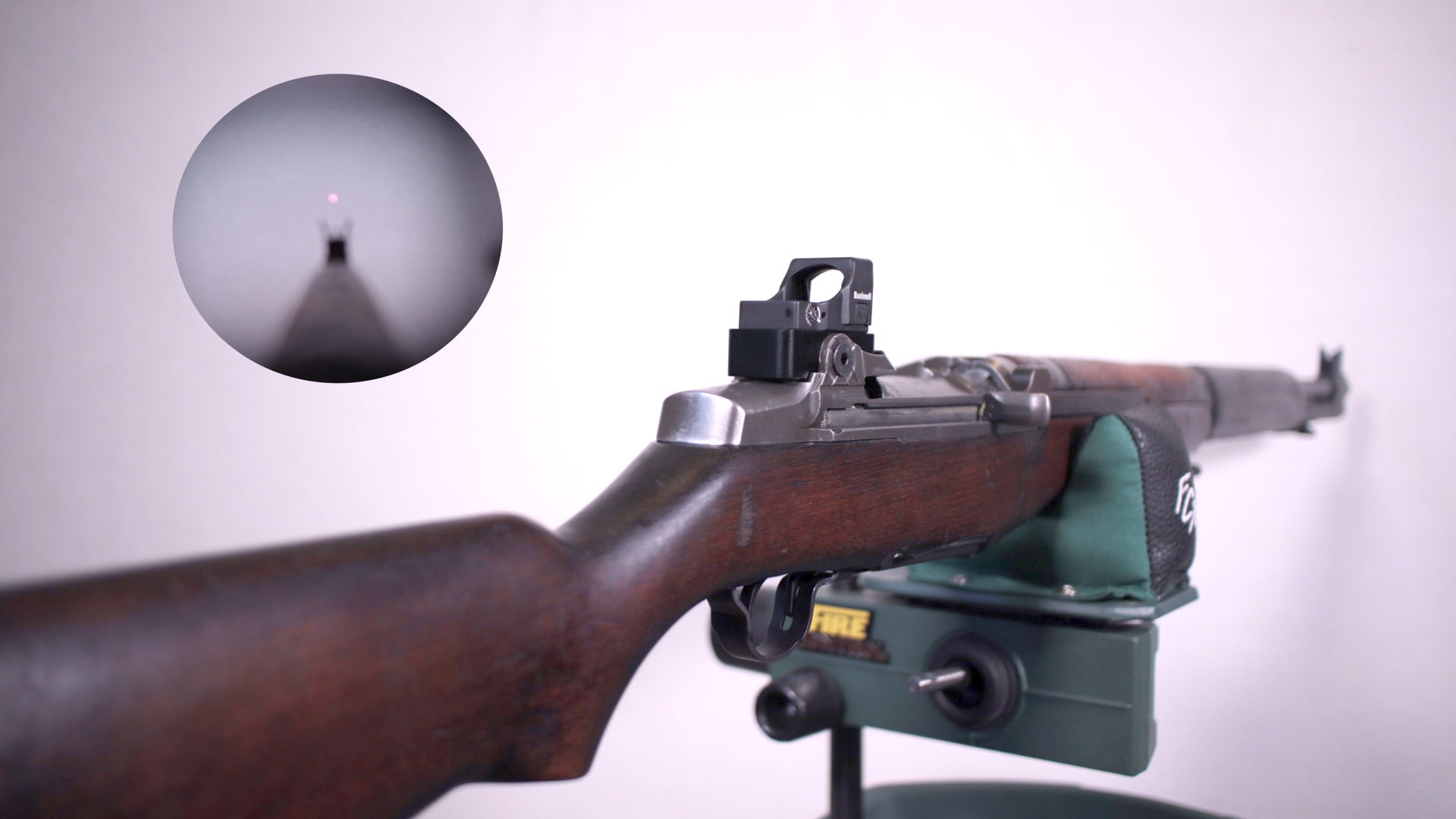 M1 Garand / M1A Micro Red Dot Base and Picatinny Rail Scope