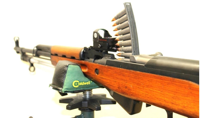 SKS low-profile NDT red dot mount Gen 3 with back-up sight
